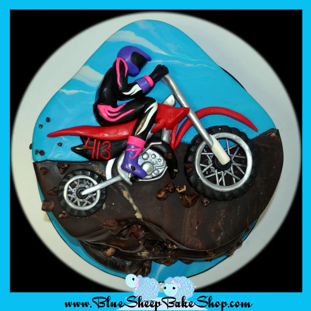 40th Birthday Motocross Cake