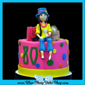 80th Birthday Cupcake Tower Topper