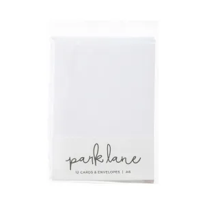 A6 White Cards and Envelopes 12ct