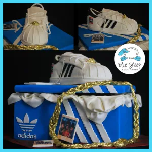 Adidas Sneaker & Shoe Box Birthday Cake - Run DMC Style!