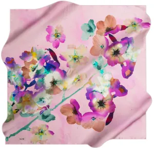 Aker Floral Silk Hijab Scarf Alyssa