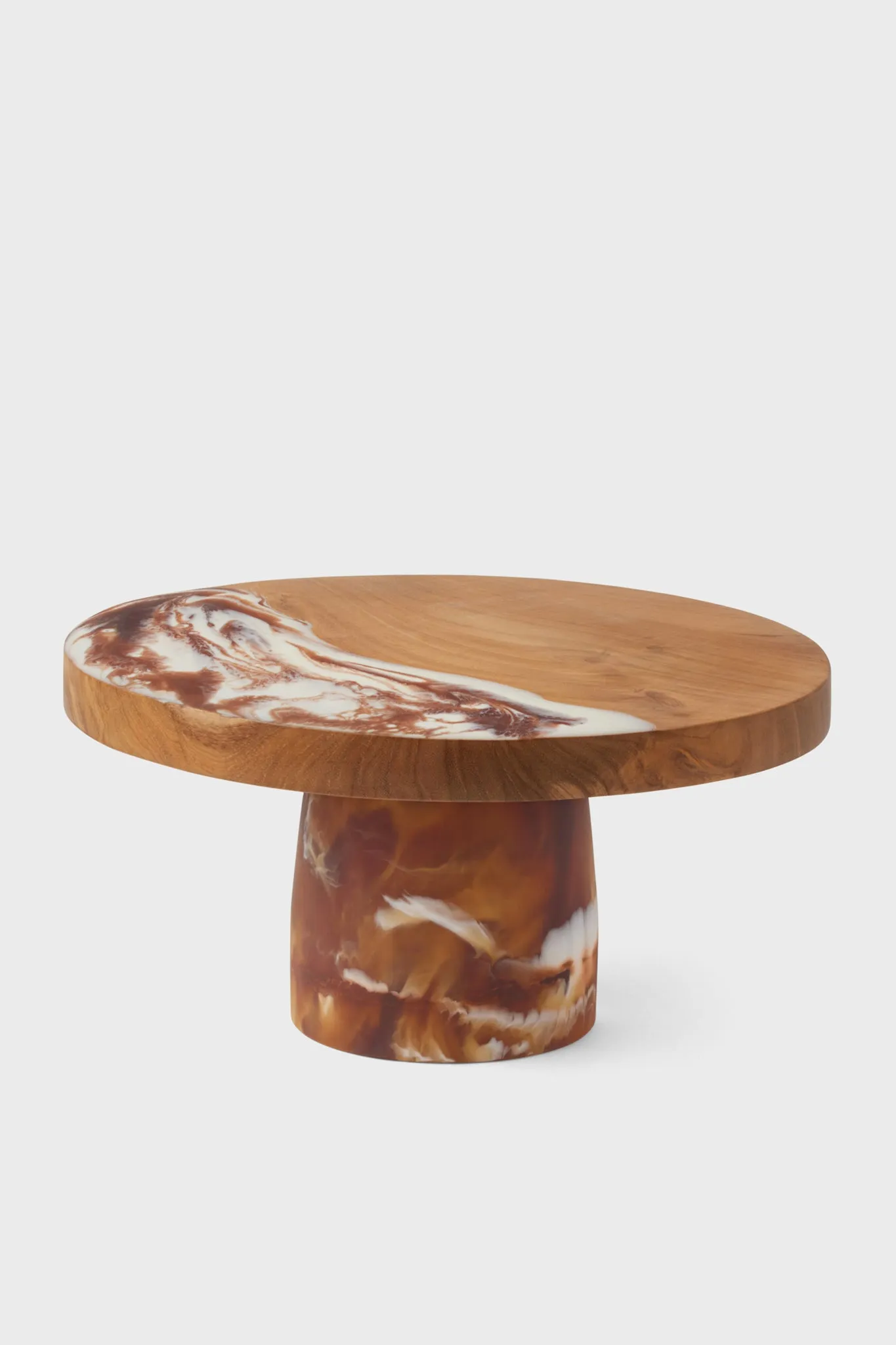 Austin Amber Swirled Cake Stand