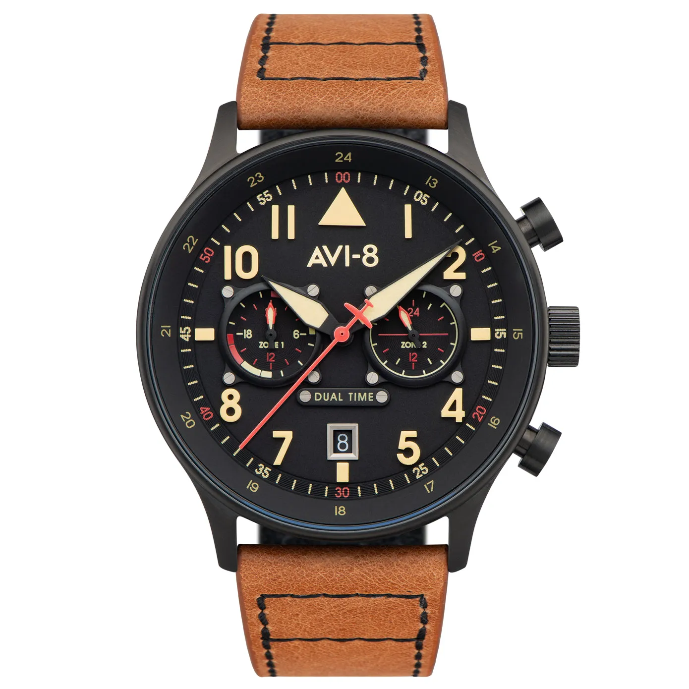 AVI-8 Carey Dual Time Debden Watch AV-4088-03