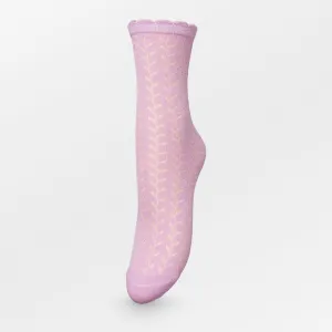 Becksöndergaard Lilac Chiffon Leaf Cotta Sock