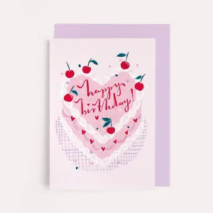 Birthday Greeting Card - Kitsch Cake