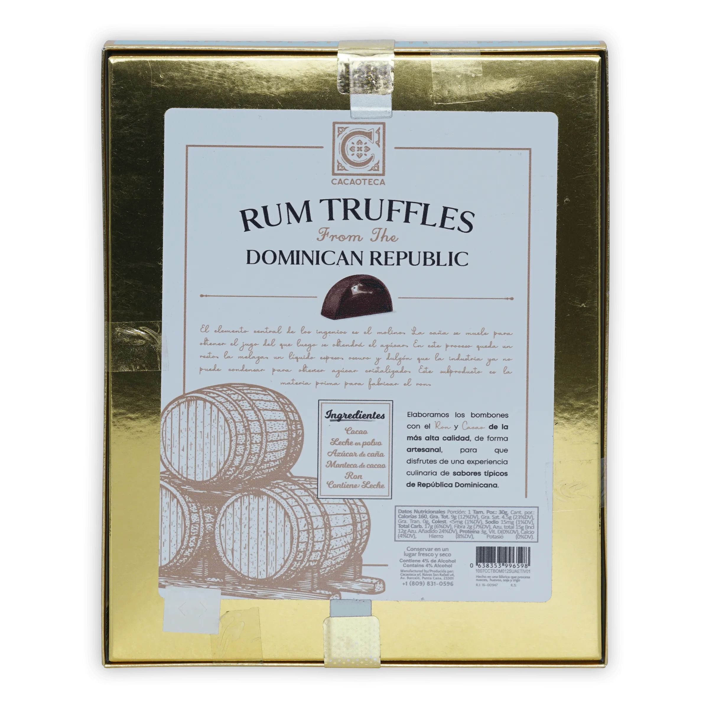 Cacaoteca Milk Chocolate Rum Truffles (12 pcs)