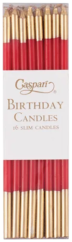 Caspari Slim Birthday Candles - (multiple variants)