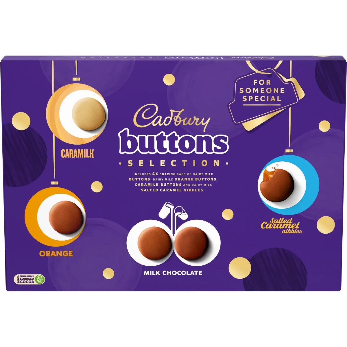 C'bury Dairy Milk Buttons Selection Box 340g