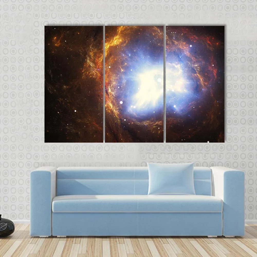 Colorful Nebula Canvas Wall Art