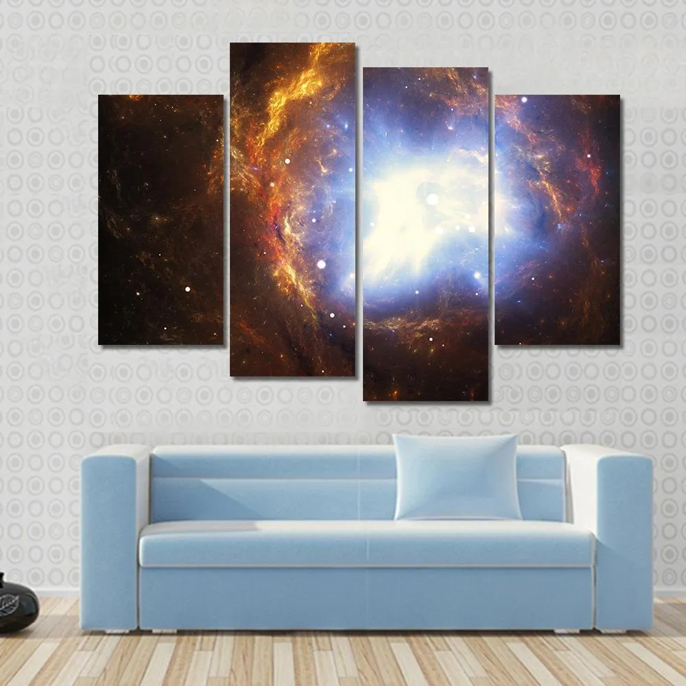 Colorful Nebula Canvas Wall Art