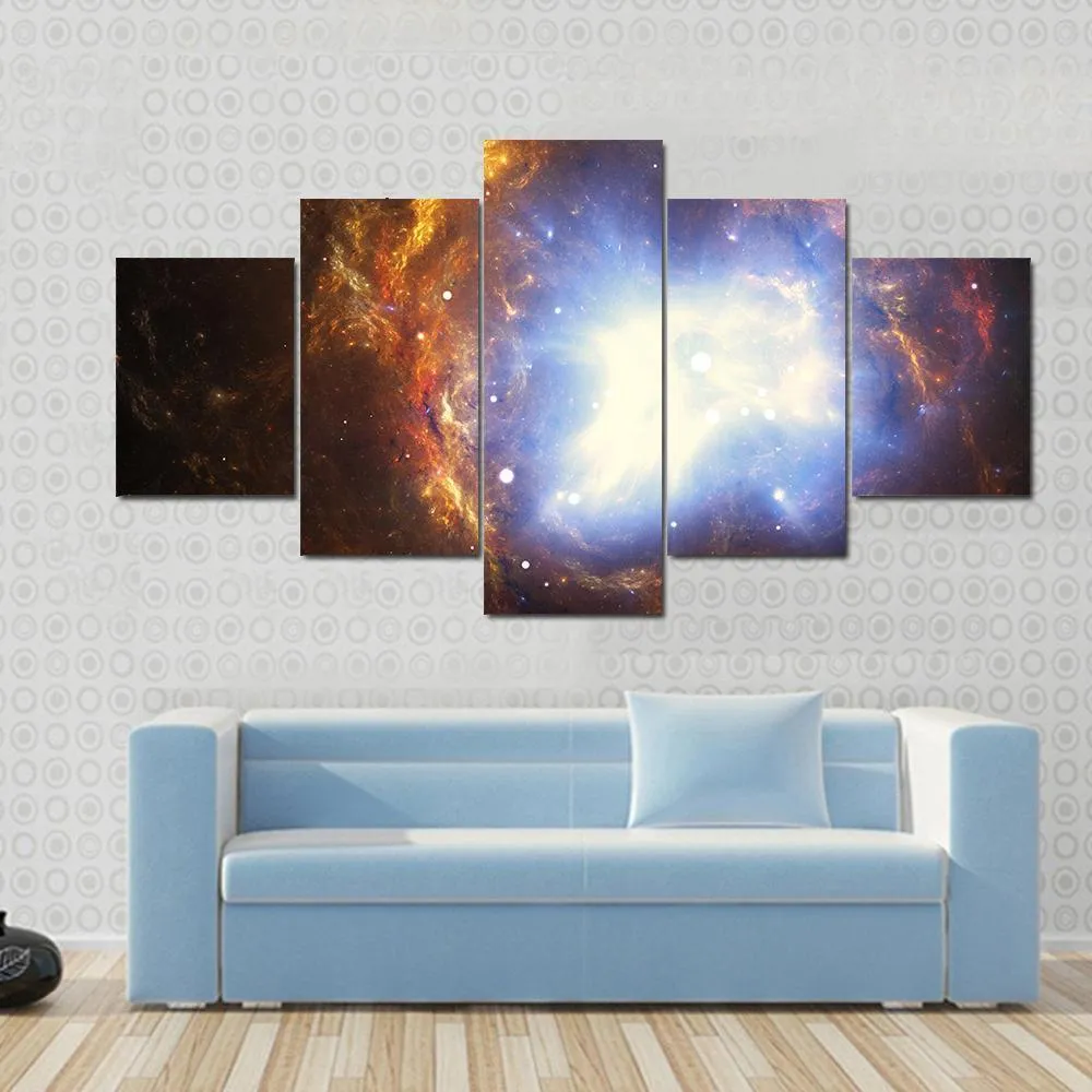 Colorful Nebula Canvas Wall Art