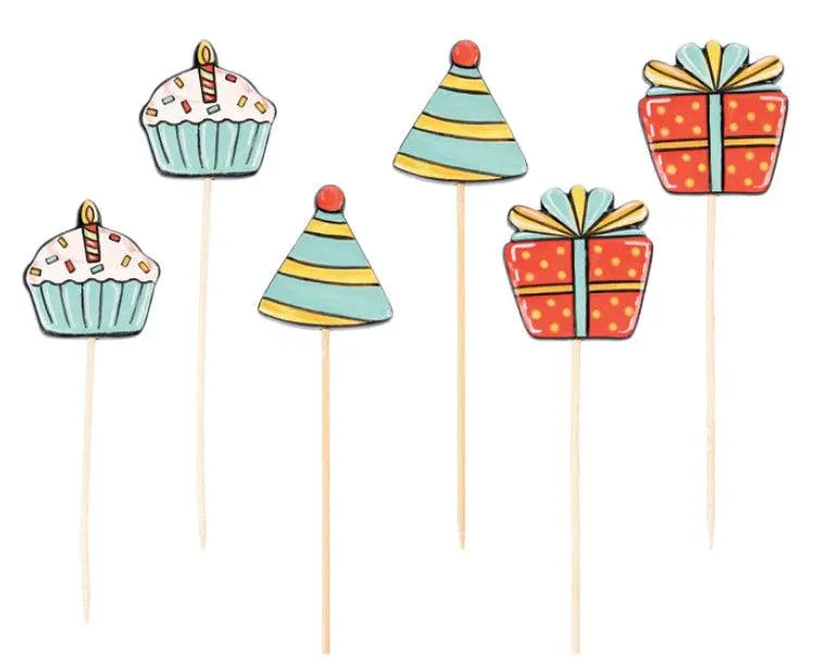 Cupcake Decorations  (Set Of 6)