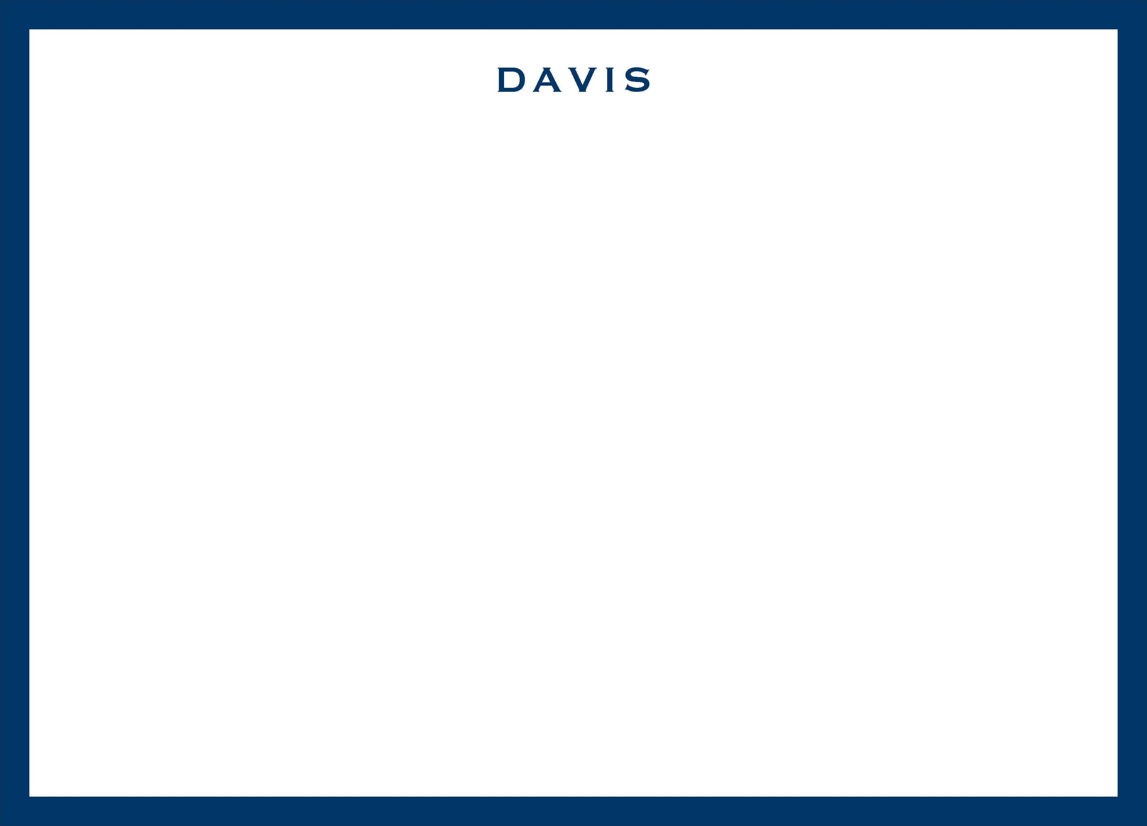 Davis Personalized Note Cards