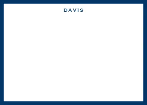 Davis Personalized Note Cards