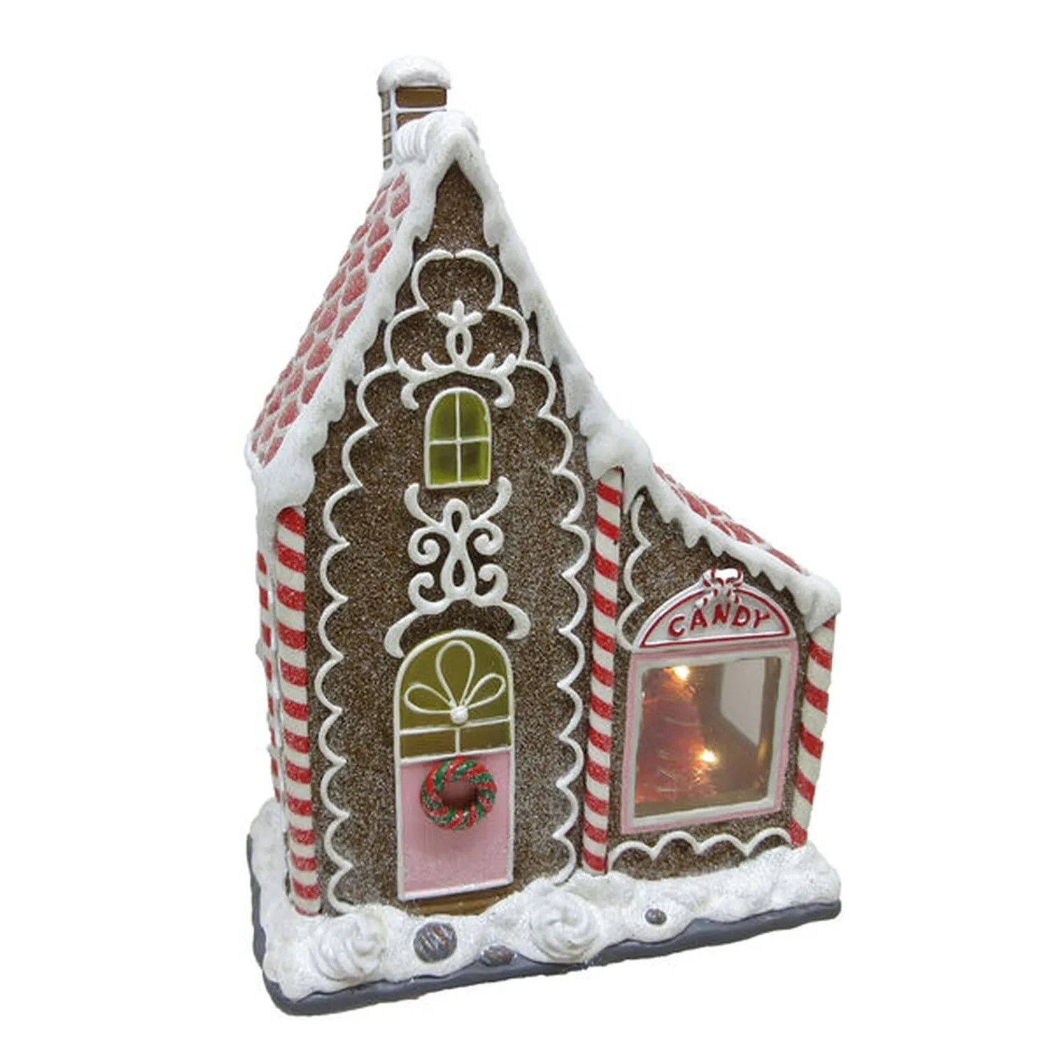 December Diamonds Nutcracker Sweet Shoppe Led Gingerbread Candy House