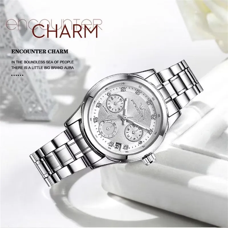 DiamondLux Automatic Crystal Glass Mechanical Watch