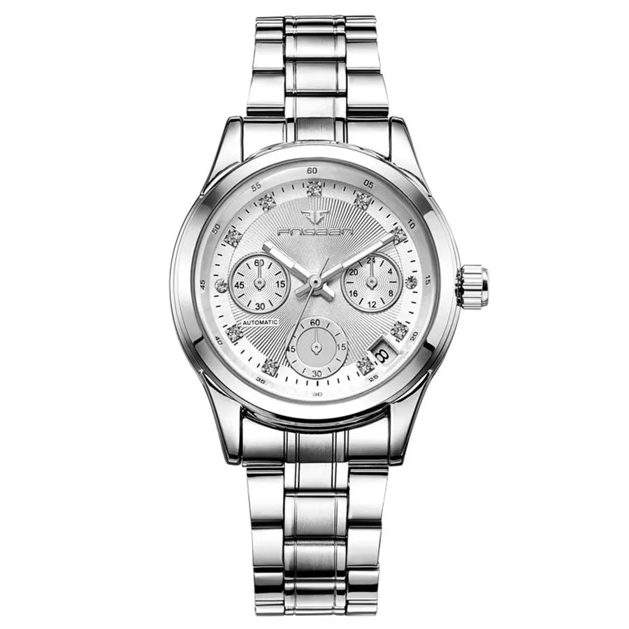 DiamondLux Automatic Crystal Glass Mechanical Watch