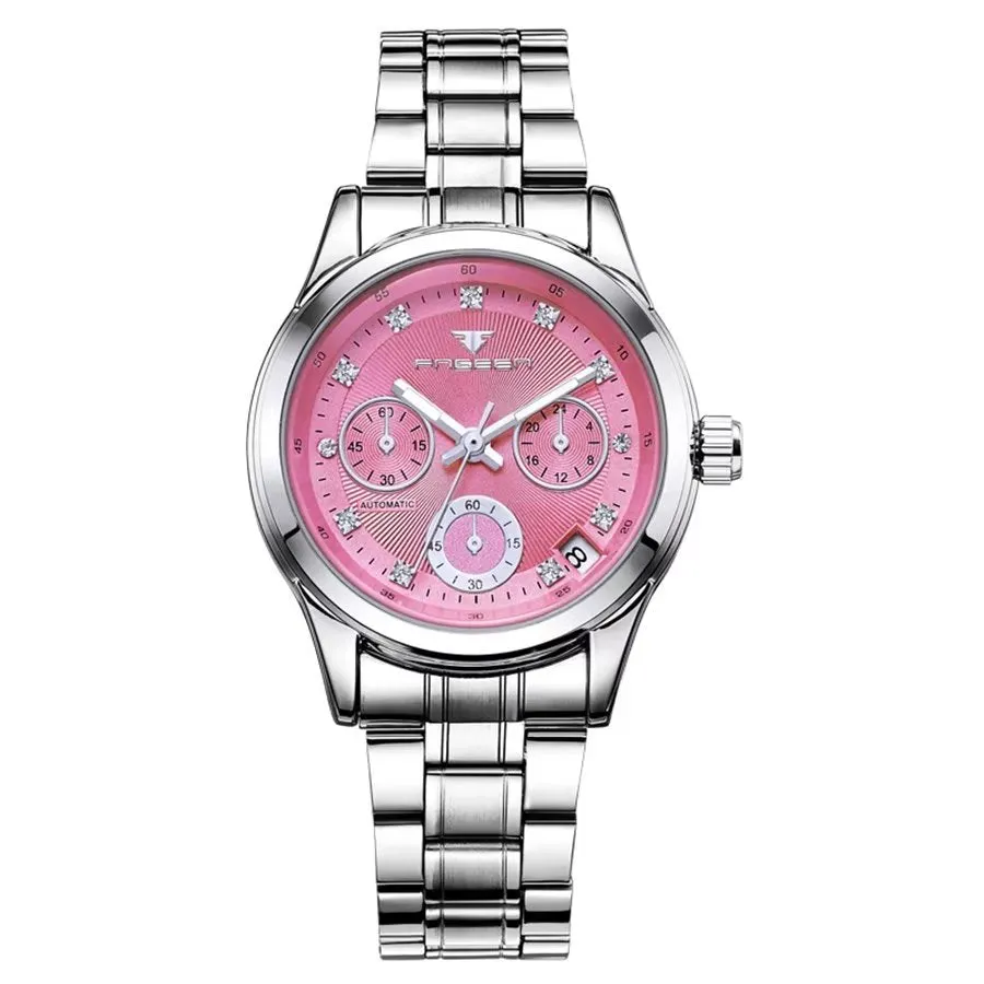 DiamondLux Automatic Crystal Glass Mechanical Watch