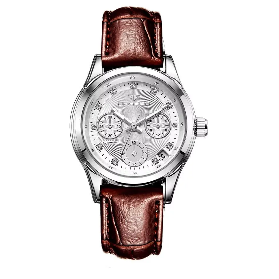 DiamondLux Automatic Crystal Glass Mechanical Watch