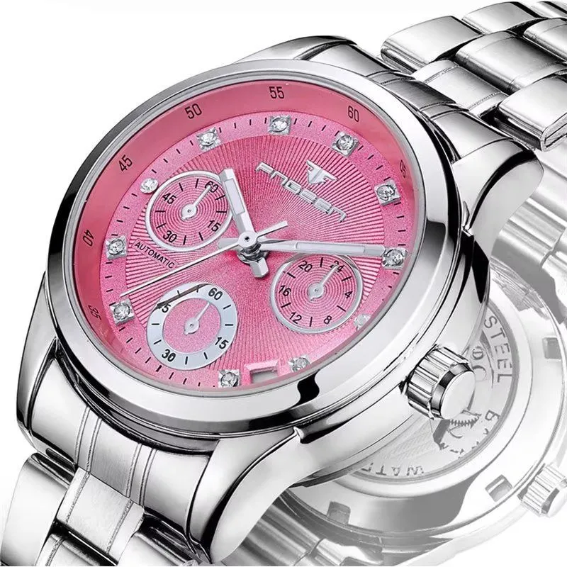 DiamondLux Automatic Crystal Glass Mechanical Watch