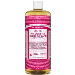 Dr. Bronner's 18-In-1 Pure-Castile Liquid Soap Rose 946mL