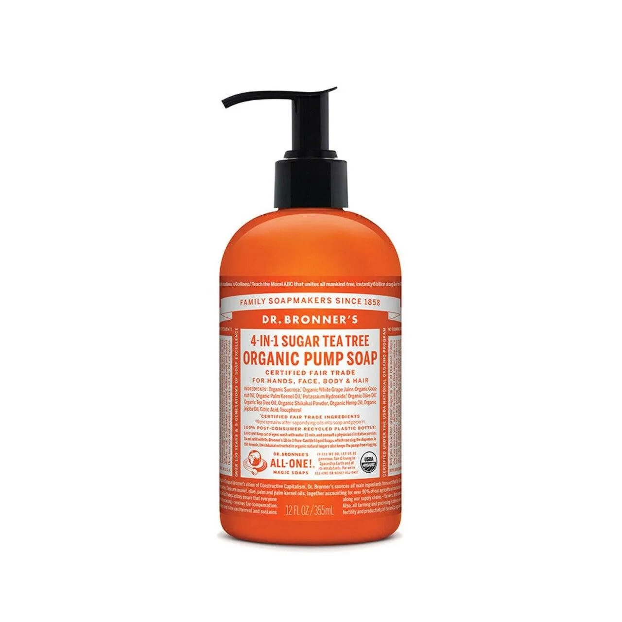 Dr. Bronners Organic Pump Soap - Tea Tree