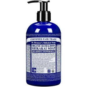 Dr Bronners Shikakai Body Soap Spearmint/Pepp Pump 710ml