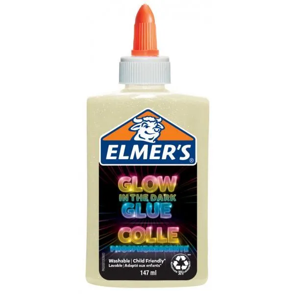 Elmer's Liquid Glue Glow Blue 147 ml