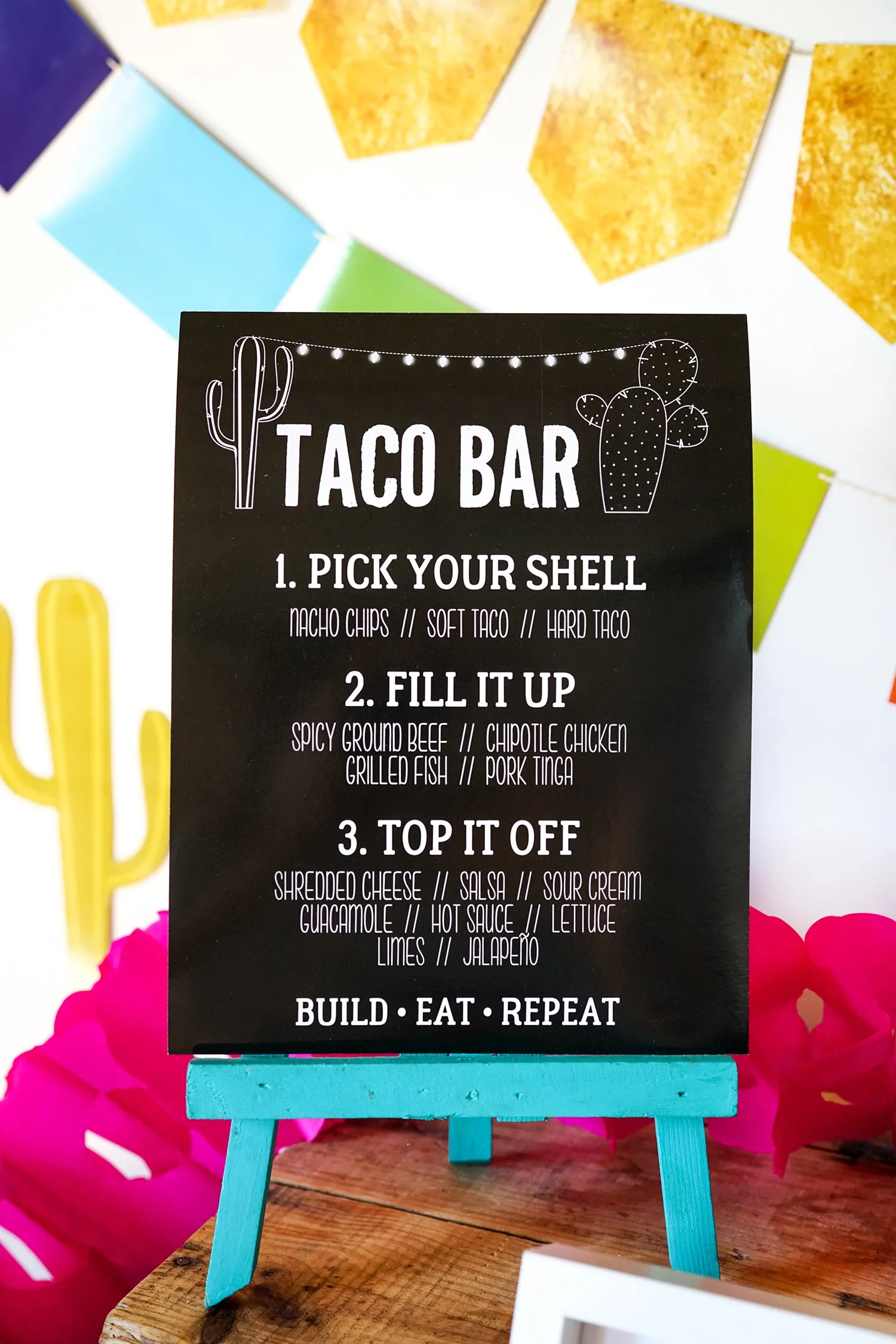 Fiesta Taco Bar Decorations | Tex Mex | Cinco de Mayo