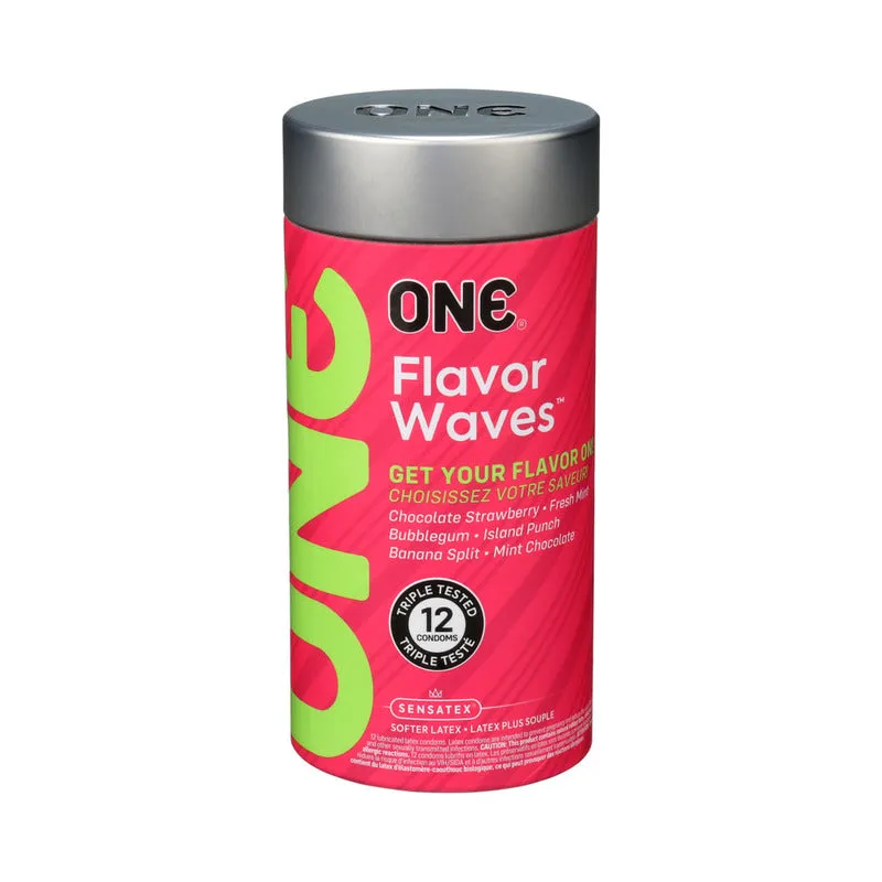 Flavored Condoms - ONE Flavor Waves - 12 pack