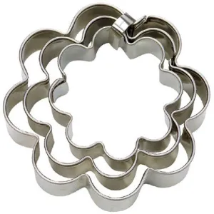 Flower Cookie Cutter Set 4, 5 & 6cm