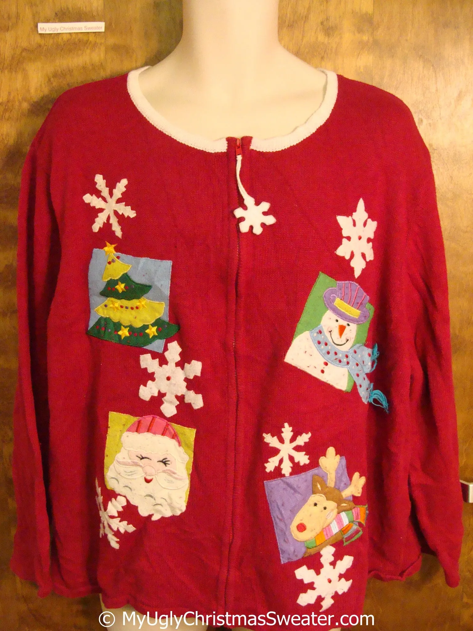 Fun and Colorful Red Ugly Christmas Sweater