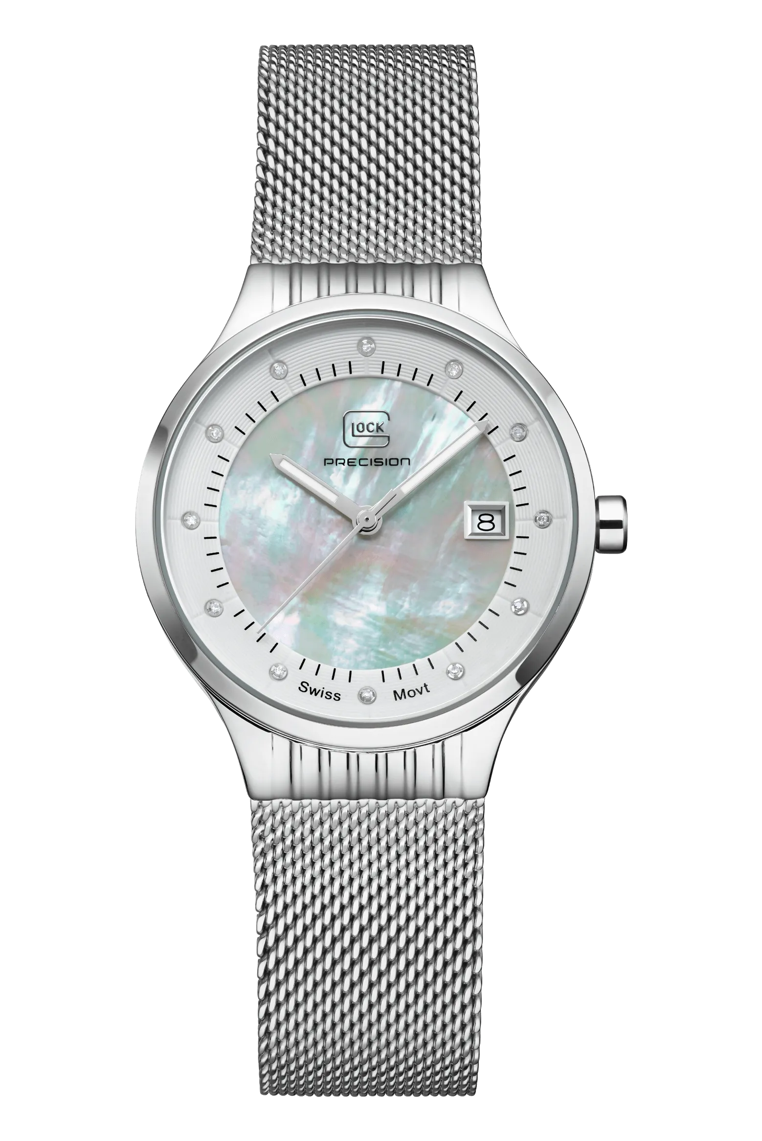 Glock Precision Lady's Stainless Steel Dress Watch GW-28-1-18