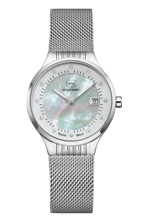 Glock Precision Lady's Stainless Steel Dress Watch GW-28-1-18