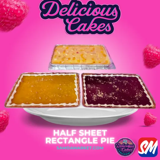 Half Sheet Rectangle Pie In Foil - 16" x 12" Size [PICK UP FROM DELICIOUS CAKES, LEPEA]