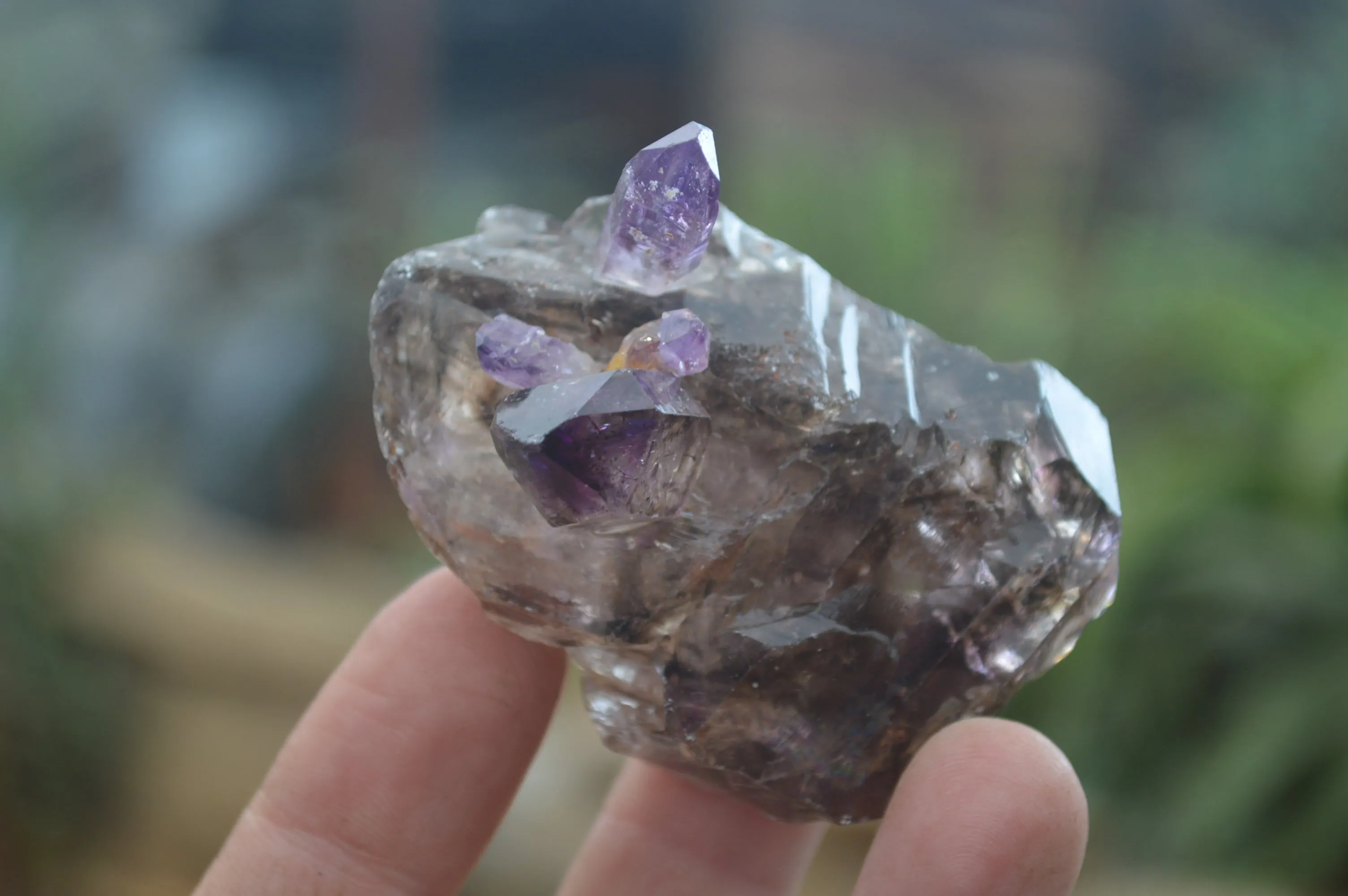 Hand Made Amethyst Conglomerate Specimens x 6 From Chiredzi, Zimbabwe