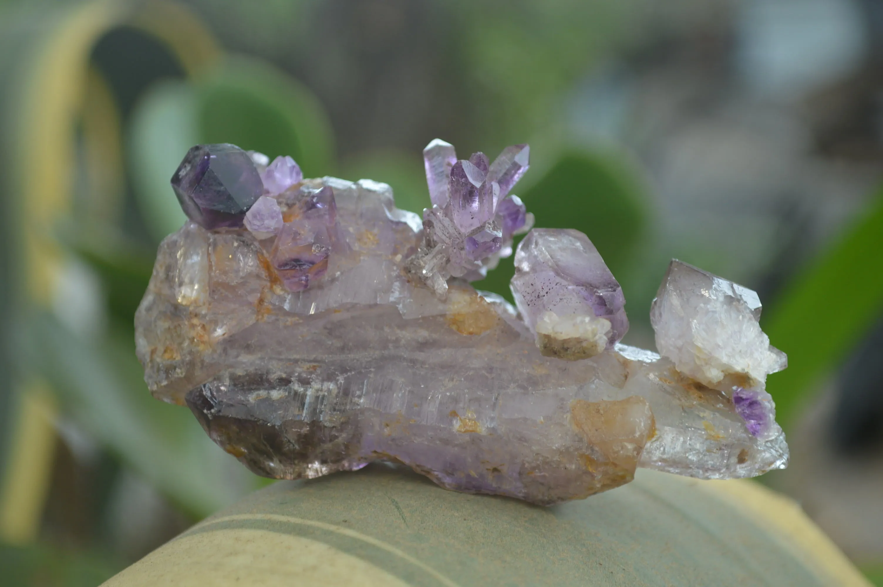 Hand Made Amethyst Conglomerate Specimens x 6 From Chiredzi, Zimbabwe