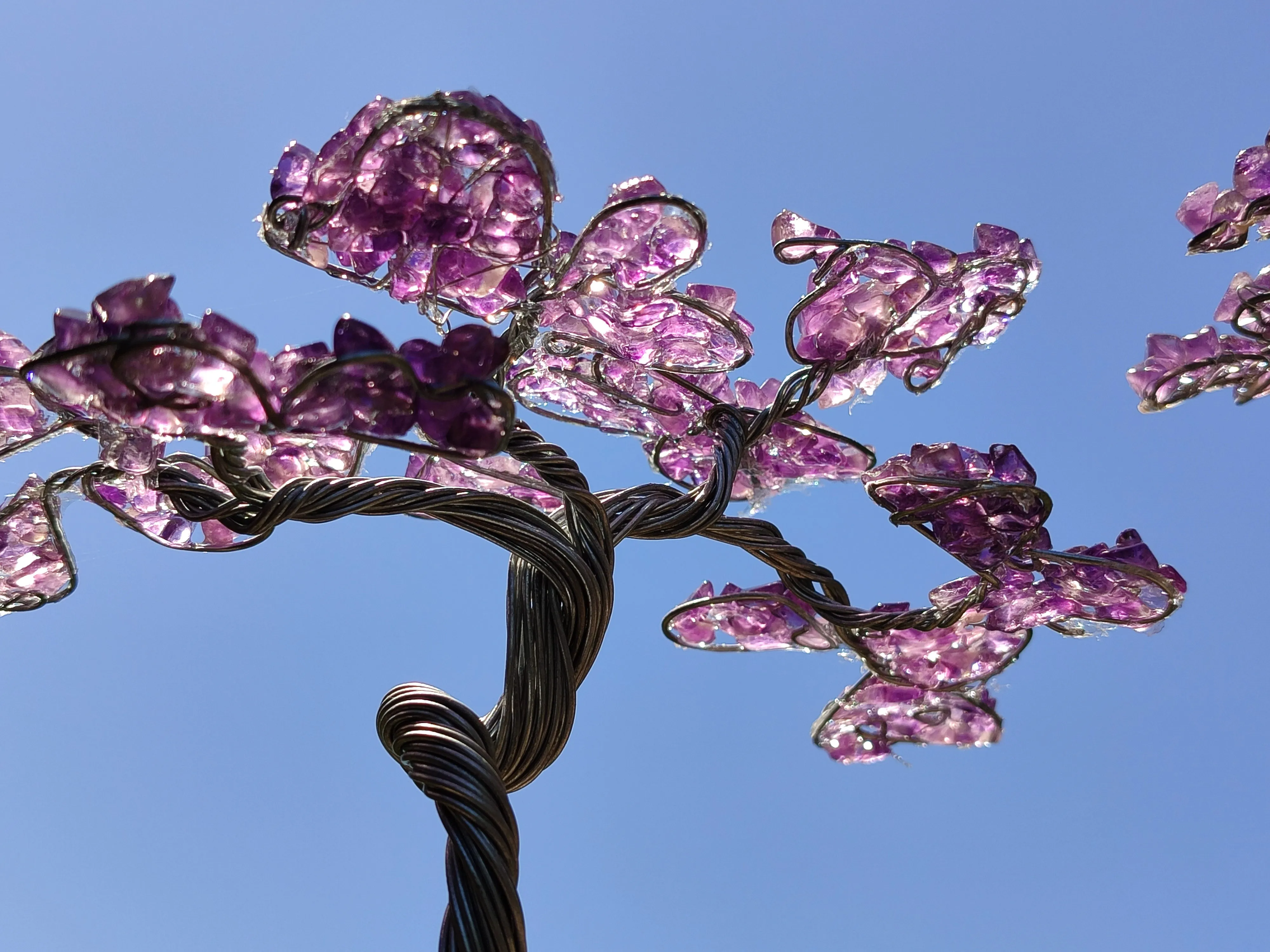 Hand Made Amethyst Tumble Chip & Wire Wrap Tree - Sold Per Item - From South Africa