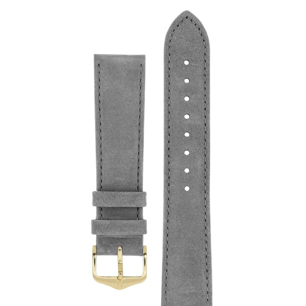 Hirsch OSIRIS Calf Leather Watch Strap (Gold Buckle)