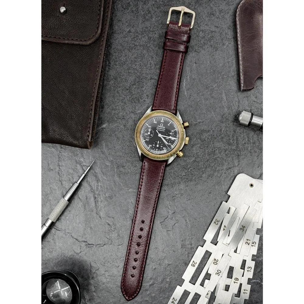 Hirsch OSIRIS Calf Leather Watch Strap (Gold Buckle)