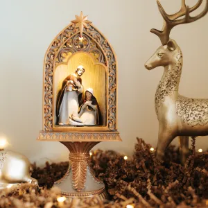 Holy Family Figurine With Led Light