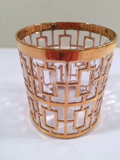 Imperial Glass - Shoji 22-Karat Gold Mid-Century Single Glass ( 1 )