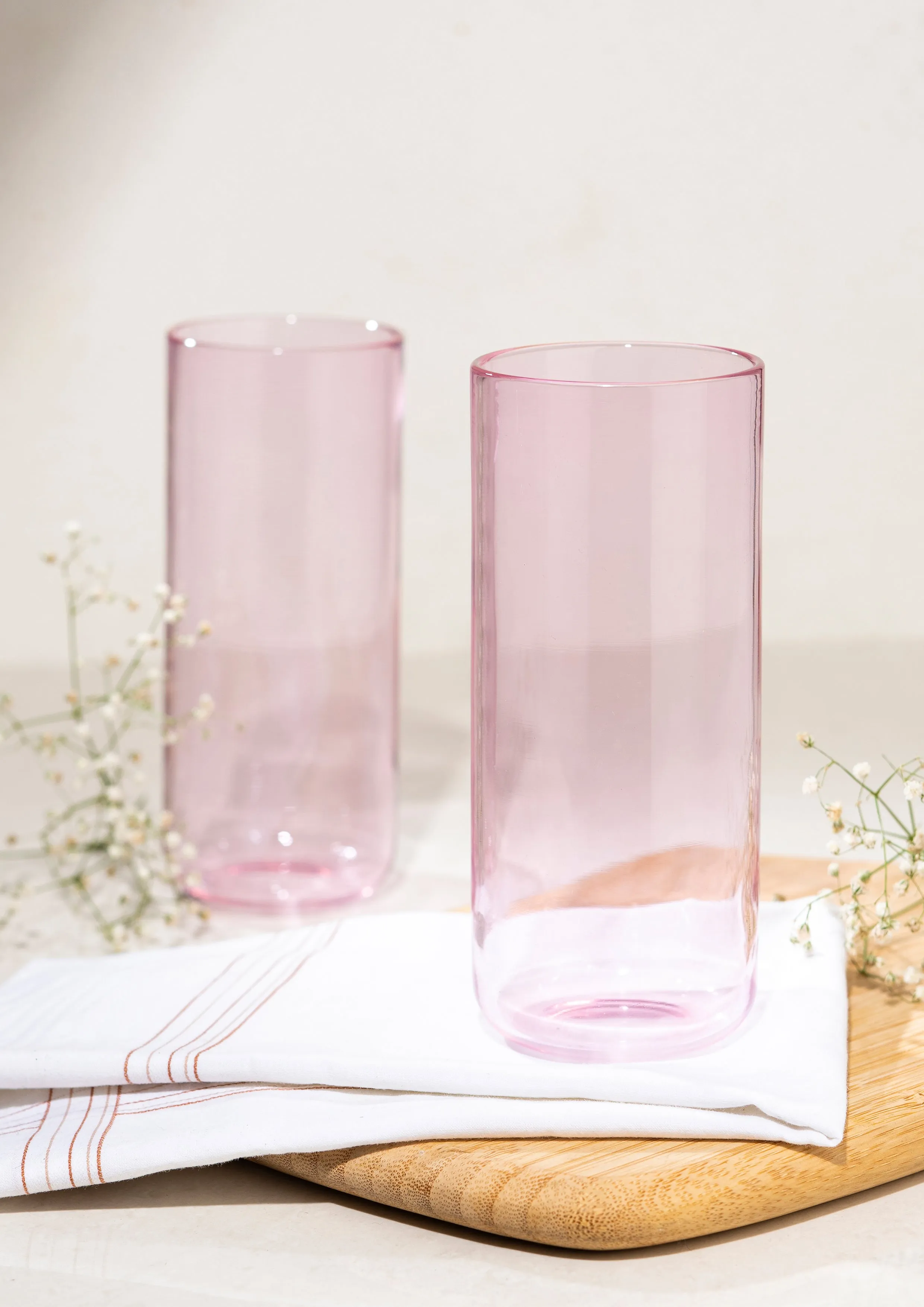 Juliette Cocktail Glasses Tall - Set of 6 - Pink