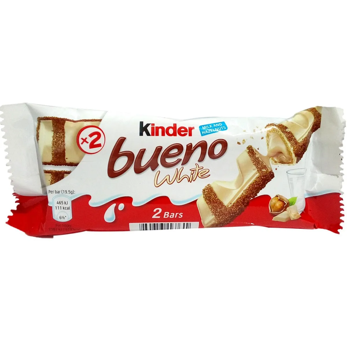 Kinder Bueno White Twin Bars 39g