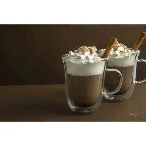 La Cafetiere 2pk Double Walled Hot Chocolate Mugs 350ml