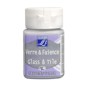 Lefranc & Bourgeois - 50ml Glitter Silver - L&B Glass & Tile Paint