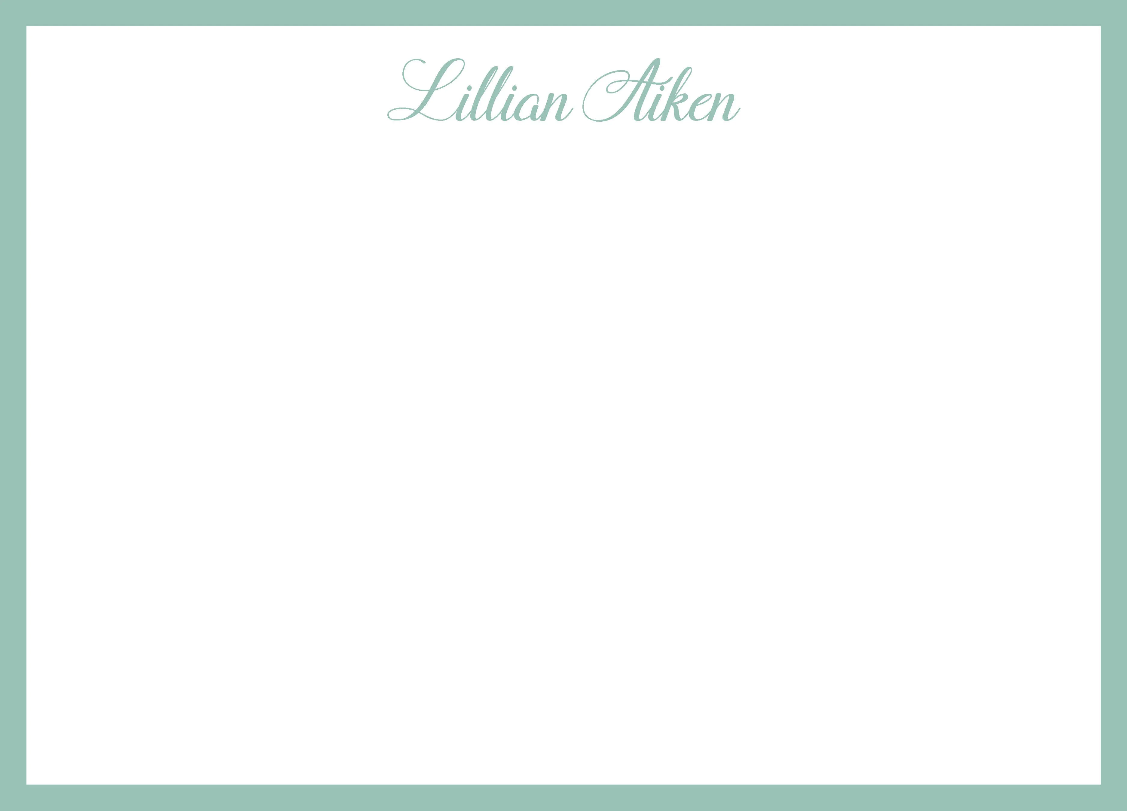 Lillian Personalized Note Cards