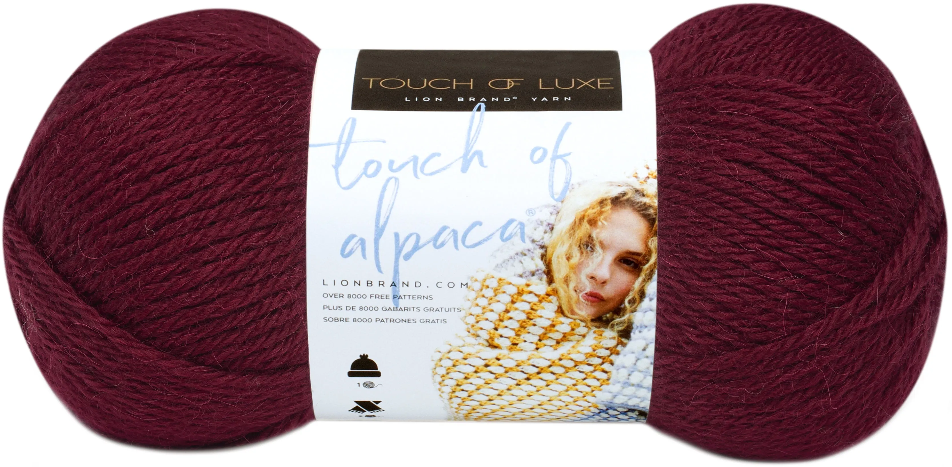 Lion Brand Touch Of Alpaca Yarn - Crimson