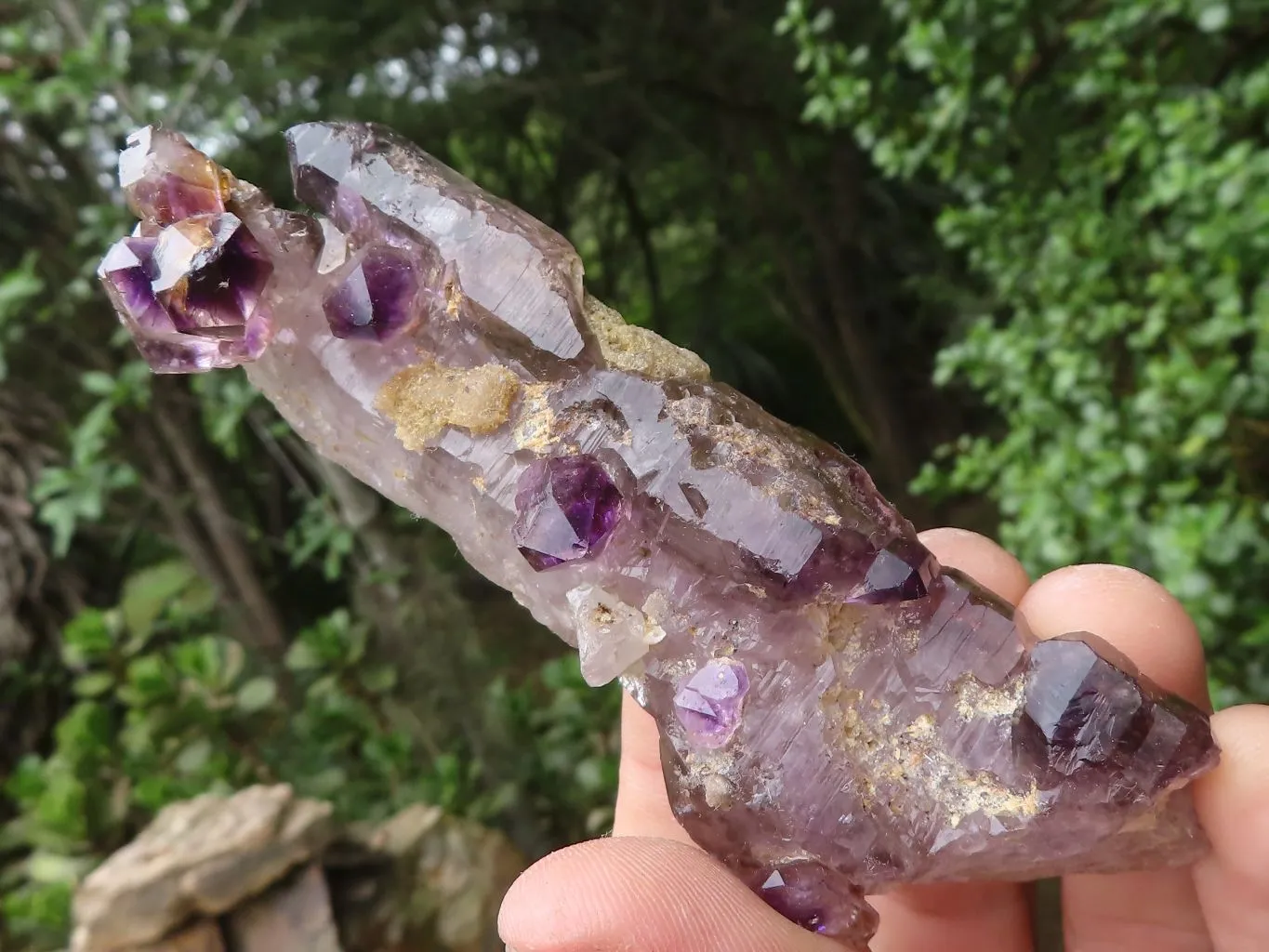 Natural Hand Made Chiredzi Amethyst Conglomerate Specimens x 6 From Chiredzi, Zimbabwe