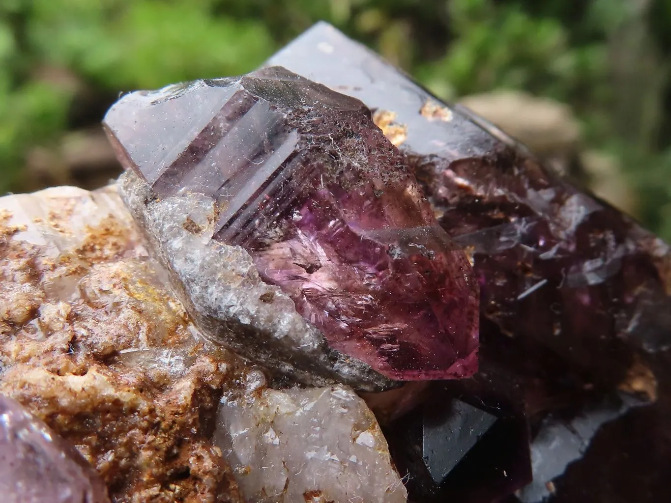 Natural Hand Made Chiredzi Amethyst Conglomerate Specimens x 6 From Chiredzi, Zimbabwe